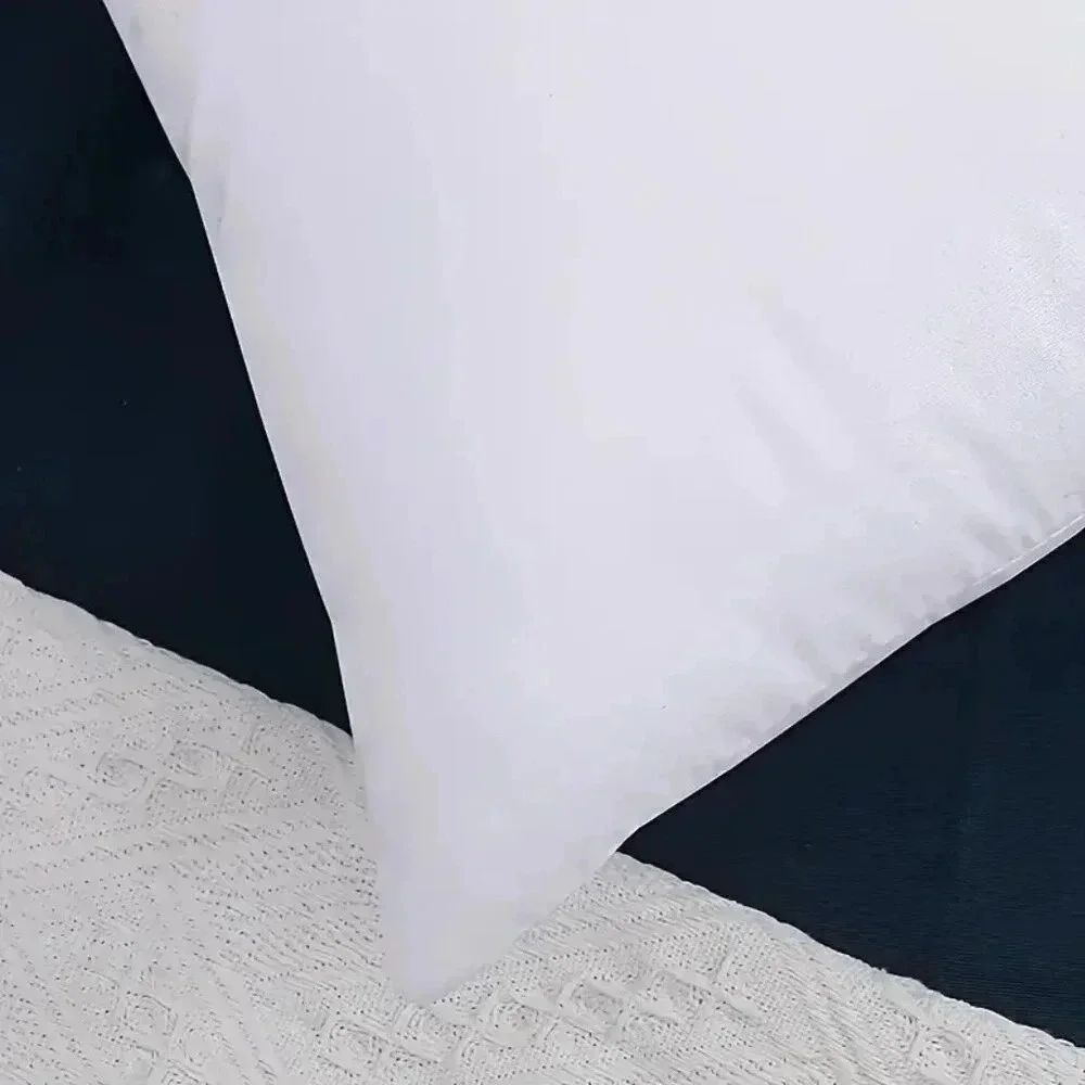 Set of 4, white solid color pillow cover, 18x18